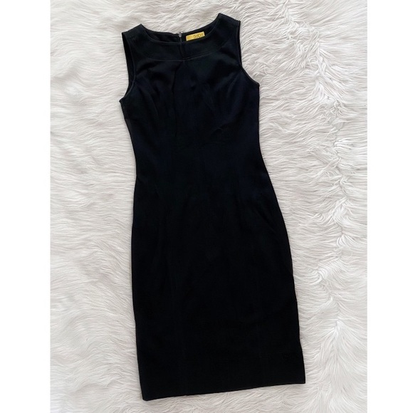 St. John SoCa Black Sleeveless Classic Dress - Picture 1 of 10